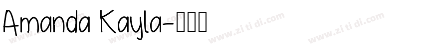 Amanda Kayla字体转换